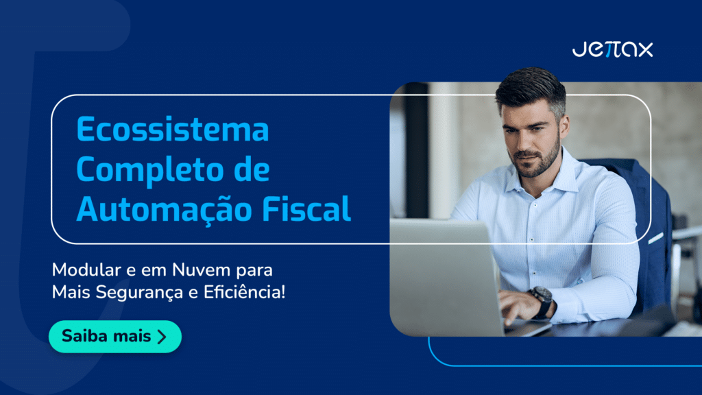 Capa de e-book sobre ecossistema completo de automação fiscal
