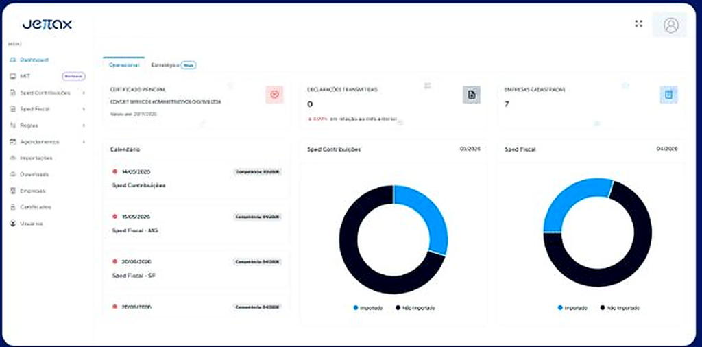Módulo Automação SPED — importe, valide e transmita em lote com segurança total