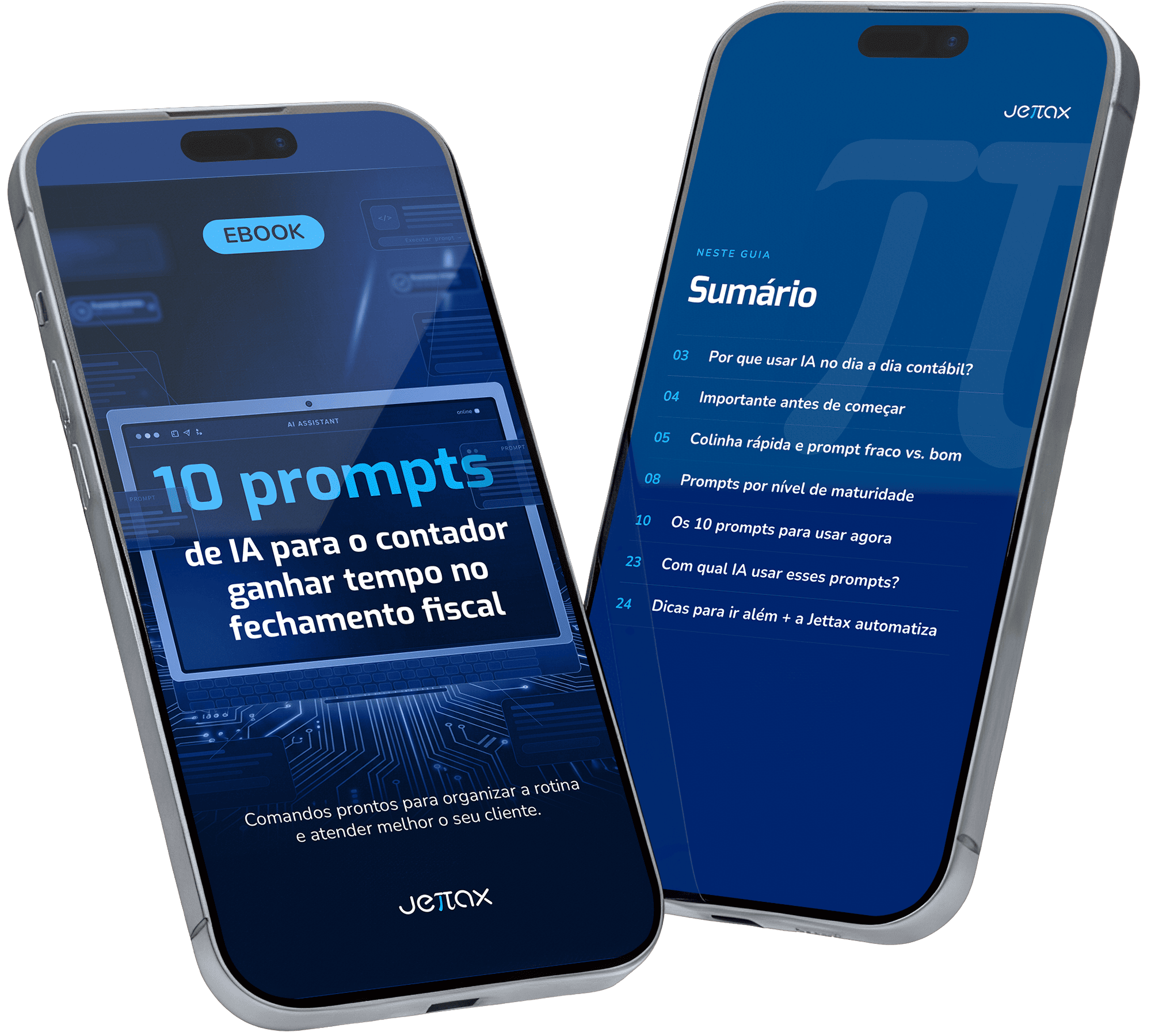 E-book Jettax: 10 prompts de IA para o contador ganhar tempo no fechamento fiscal