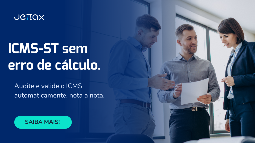Banner Jettax: ICMS, ST, auditoria, nota por nota.